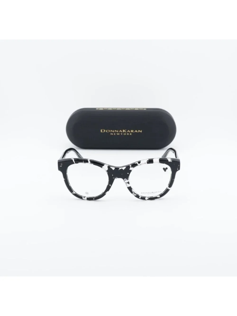 Donna Karan DO5018 010 Cat Eye Eyeglasses 49mm - Black Havana